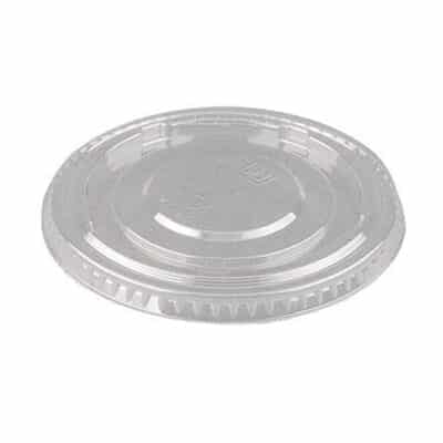 626TS Clear Straw Slotted Lids (for 12 oz - 24 oz Plastic Cups)