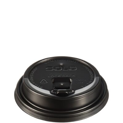 Dart OPT316B Black Travel Lids W/Tab (For Paper Hot Cups) Formally Solo